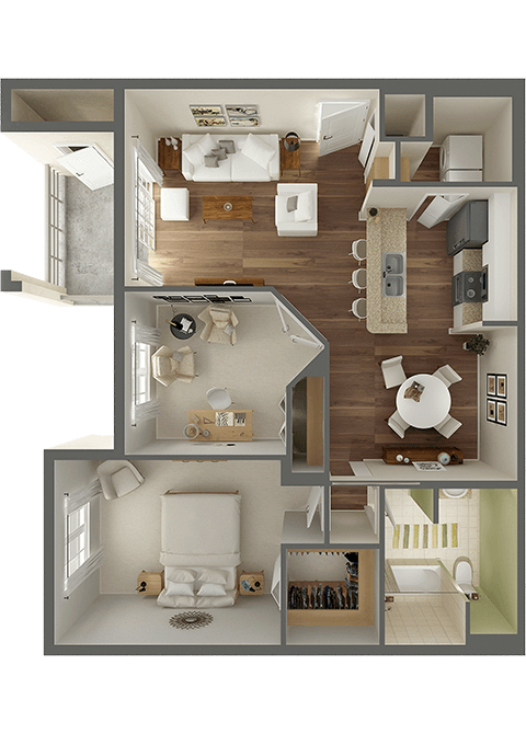 St. Lucie Floor Plan at Heritage Cove, Stuart, 34997